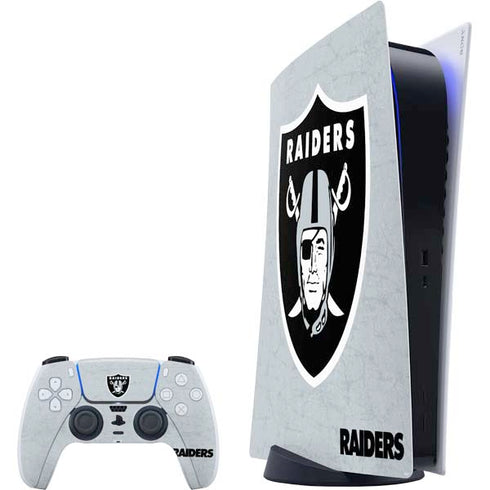 NFL Las Vegas Raiders - Alternate Distressed PS5 Digital Edition Bundle Skin
