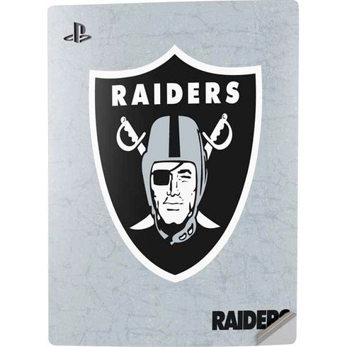 NFL Las Vegas Raiders - Alternate Distressed PS5 Digital Edition Console Skin