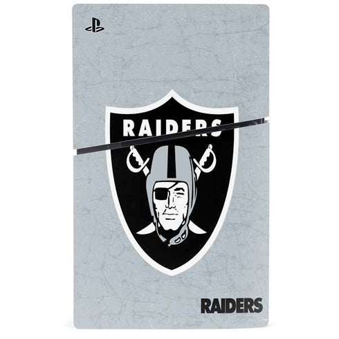 NFL Las Vegas Raiders - Alternate Distressed PS5 Slim Disk Bundle Skin
