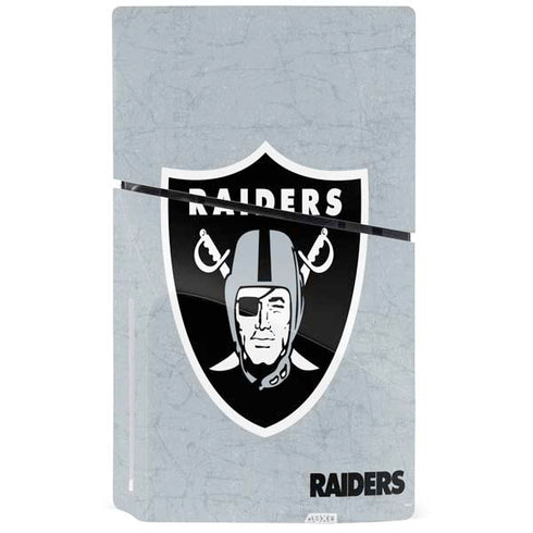 NFL Las Vegas Raiders - Alternate Distressed PS5 Slim Disk Bundle Skin
