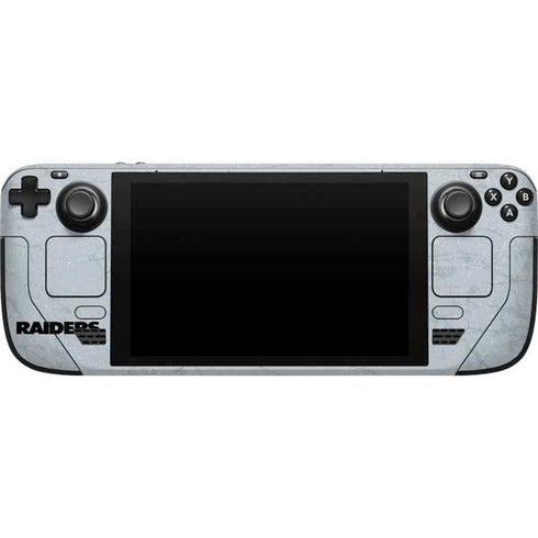 NFL Las Vegas Raiders - Alternate Distressed Steam Deck Handheld Gaming Computer Skin