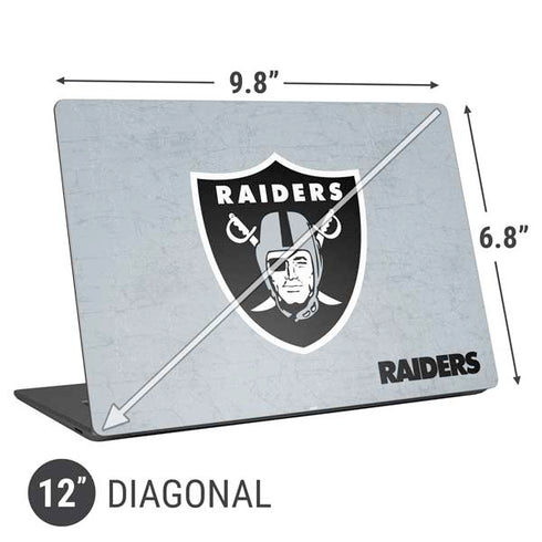 NFL Las Vegas Raiders - Alternate Distressed Universal Laptop 12in (9.8 x 6.8in) Skin