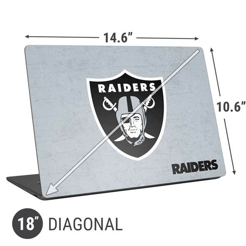 NFL Las Vegas Raiders - Alternate Distressed Universal Laptop 18in (14.6 x 10.6in) Skin