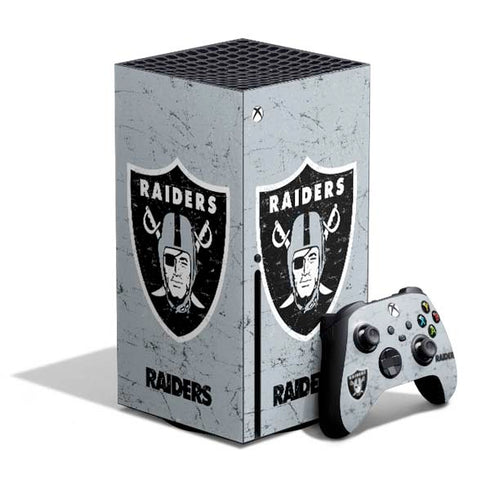 NFL Las Vegas Raiders - Alternate Distressed Xbox Series X Bundle Skin