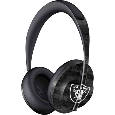 NFL Las Vegas Raiders Black & White Bose Noise Cancelling Headphones 700 Skin