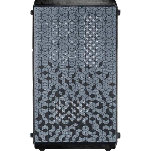 NFL Las Vegas Raiders Black & White Cooler Master MasterBox Q300L Mini Tower Skin