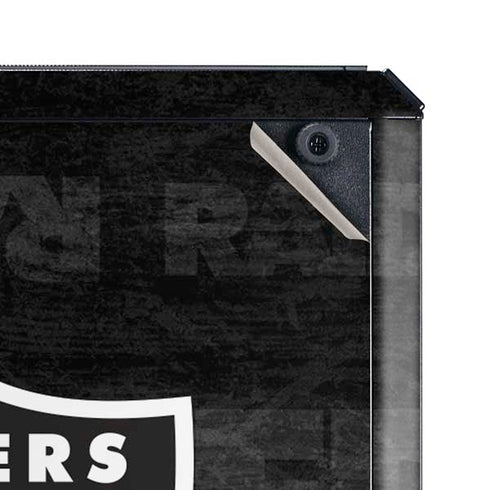 NFL Las Vegas Raiders Black & White Cooler Master MasterBox Q300L Mini Tower Skin