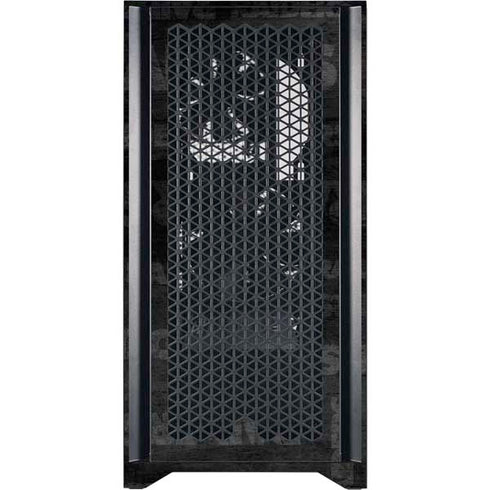 NFL Las Vegas Raiders Black & White Corsair 4000D Tempered Glass Mid-Tower ATX Case Skin