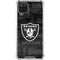 NFL Las Vegas Raiders Black & White Galaxy A12 Clear Case