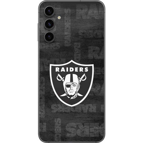 NFL Las Vegas Raiders Black & White Galaxy A14 5G Skin