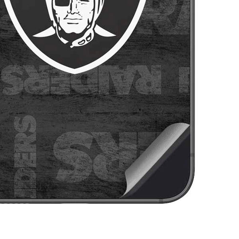 NFL Las Vegas Raiders Black & White Galaxy A14 5G Skin