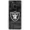 NFL Las Vegas Raiders Black & White Galaxy A21 Clear Case