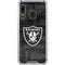 NFL Las Vegas Raiders Black & White Galaxy A30 Clear Case