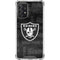 NFL Las Vegas Raiders Black & White Galaxy A72 5G Clear Case