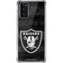 NFL Las Vegas Raiders Black & White Galaxy Note20 5G Clear Case