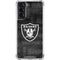 NFL Las Vegas Raiders Black & White Galaxy S21 5G Clear Case