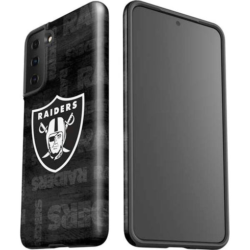 NFL Las Vegas Raiders Black & White Galaxy S21 FE Pro Case