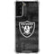 NFL Las Vegas Raiders Black & White Galaxy S21 Plus 5G Clear Case