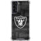 NFL Las Vegas Raiders Black & White Galaxy S22 Clear Case