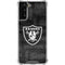 NFL Las Vegas Raiders Black & White Galaxy S22 Plus Clear Case