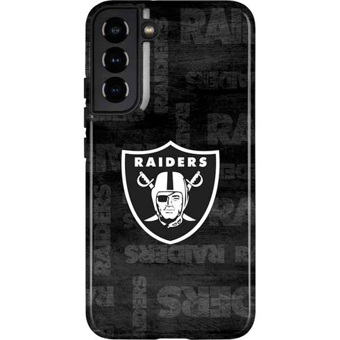 NFL Las Vegas Raiders Black & White Galaxy S22 Plus Pro Case