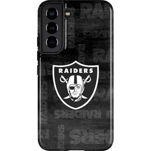 NFL Las Vegas Raiders Black & White Galaxy S22 Pro Case