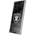 NFL Las Vegas Raiders Black & White Galaxy S22 Ultra Clear Case