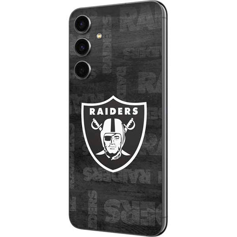 NFL Las Vegas Raiders Black & White Galaxy S23 FE Skin