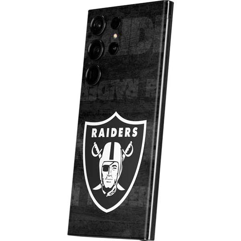 NFL Las Vegas Raiders Black & White Galaxy S23 Ultra Skin