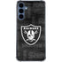 NFL Las Vegas Raiders Black & White Galaxy S24 Clear Case