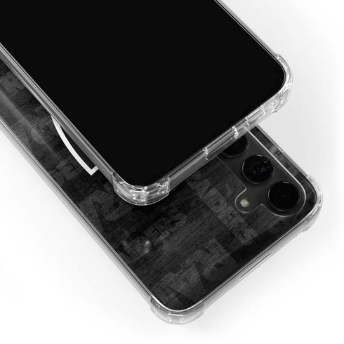 NFL Las Vegas Raiders Black & White Galaxy S24 Plus Clear Case