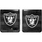 NFL Las Vegas Raiders Black & White Galaxy Z Flip Skin