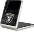 NFL Las Vegas Raiders Black & White Galaxy Z Flip3 5G Skin