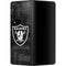 NFL Las Vegas Raiders Black & White Galaxy Z Fold3 5G Skin