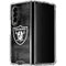 NFL Las Vegas Raiders Black & White Galaxy Z Fold4 5G Clear Case