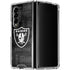 NFL Las Vegas Raiders Black & White Galaxy Z Fold4 5G Clear Case