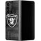 NFL Las Vegas Raiders Black & White Galaxy Z Fold4 5G Skin