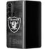NFL Las Vegas Raiders Black & White Galaxy Z Fold4 5G Skin