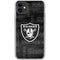 NFL Las Vegas Raiders Black & White iPhone 11 Clear Case