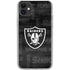 NFL Las Vegas Raiders Black & White iPhone 11 Clear Case