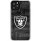 NFL Las Vegas Raiders Black & White iPhone 11 Pro Clear Case