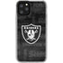 NFL Las Vegas Raiders Black & White iPhone 11 Pro Clear Case