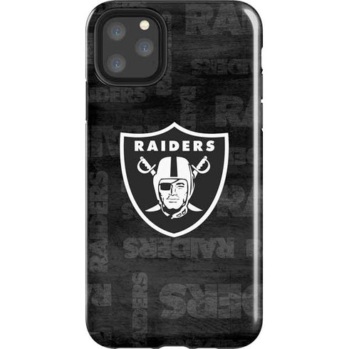 NFL Las Vegas Raiders Black & White iPhone 11 Pro Max Impact Case