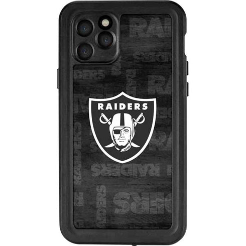 NFL Las Vegas Raiders Black & White iPhone 11 Pro Waterproof Case