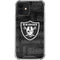 NFL Las Vegas Raiders Black & White iPhone 12 Clear Case