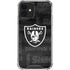 NFL Las Vegas Raiders Black & White iPhone 12 Clear Case