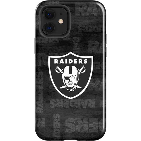 NFL Las Vegas Raiders Black & White iPhone 12 Impact Case