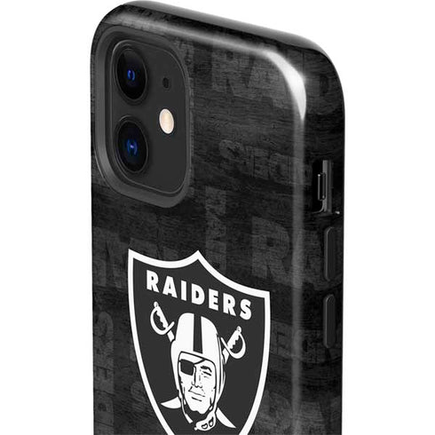 NFL Las Vegas Raiders Black & White iPhone 12 Impact Case