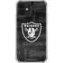 NFL Las Vegas Raiders Black & White iPhone 12 Mini Clear Case