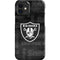NFL Las Vegas Raiders Black & White iPhone 12 Mini Lite Case